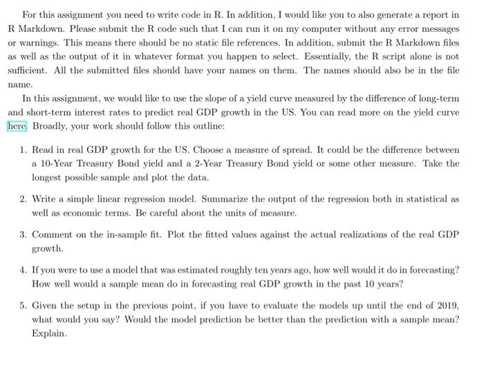  choose a data set For this assignment you need to write