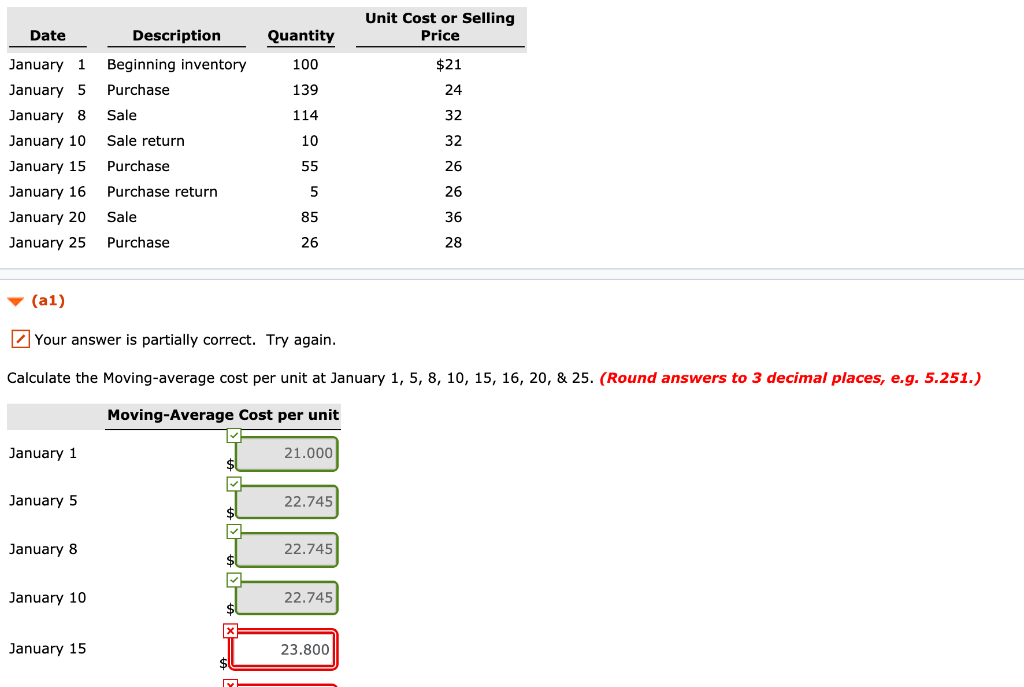 SOS. showing work would be very helpful Problem 6-08A a1-a2 (Part Level