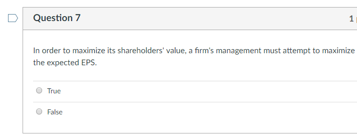 and Proprietorships generally have a tax advantage over corporation. True O False