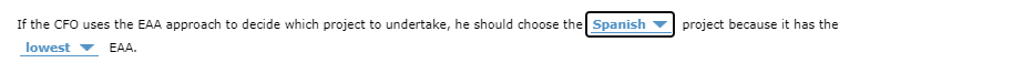 wants to expand its business internationally. It is considering potential projects in