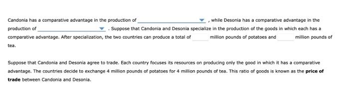 country has a comparative advantage in the production of a good, it