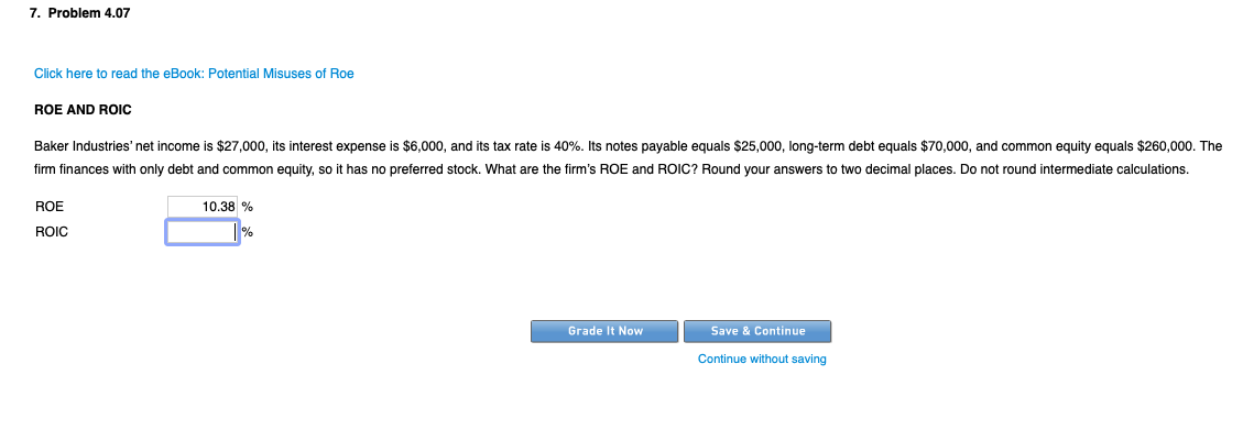  7. Problem 4.07 Click here to read the eBook: Potential Misuses