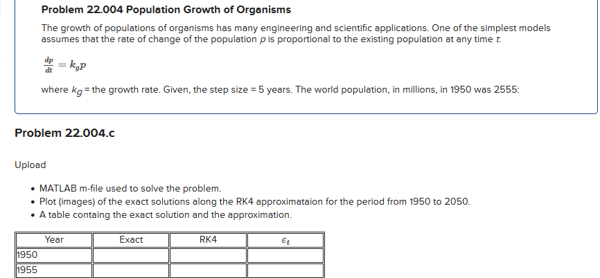 textbook. The growth of populations of organisms has many engineering and scientific