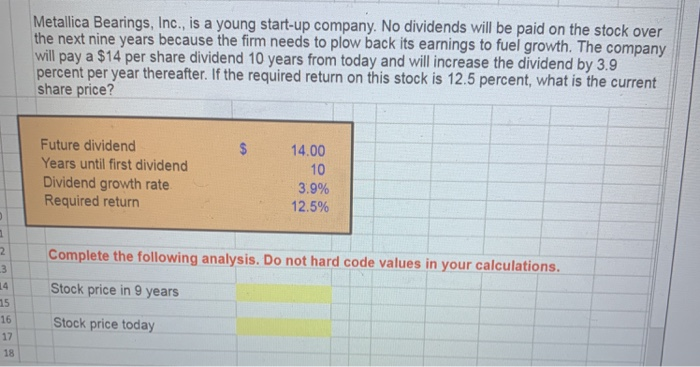 the expected capital gains yield? $ Next year's dividend Dividend growth rate