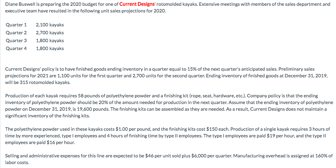 I need help on part C please. Diane Buswell is preparing the