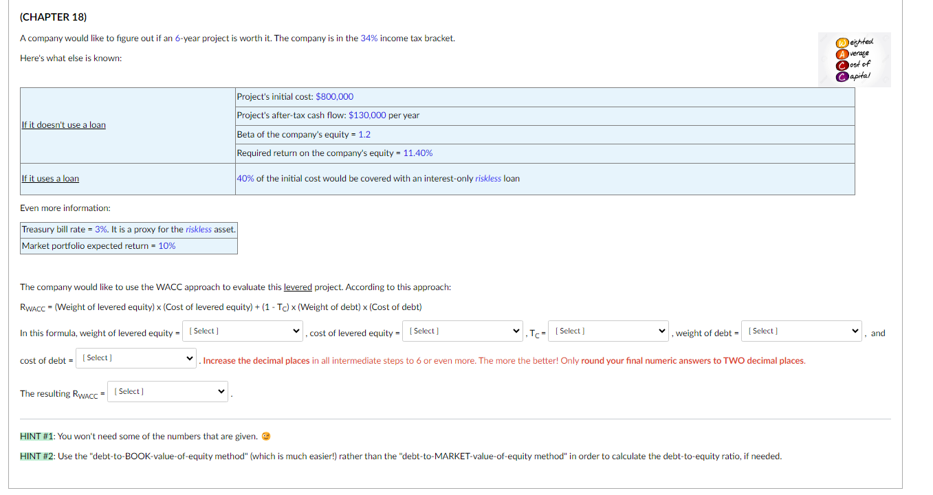  (CHAPTER 18) A company would like to figure out if an