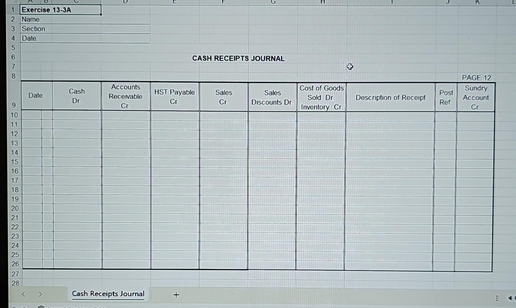 Co., invoice No. 148, $1,900, plus 5% GST. Cost of inventory, $1,425.