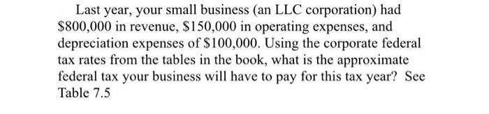 post excel sheet and formulas used please Last year, your small business