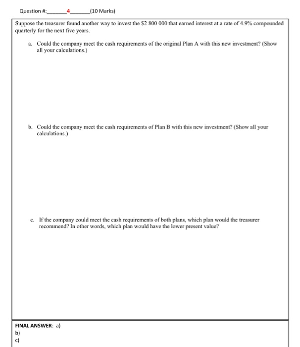 facility; $2 800 000 has been set aside for this over the