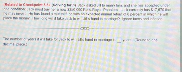 please solve (Related to Checkpoint 5.5) (Solving for n ) Jack asked