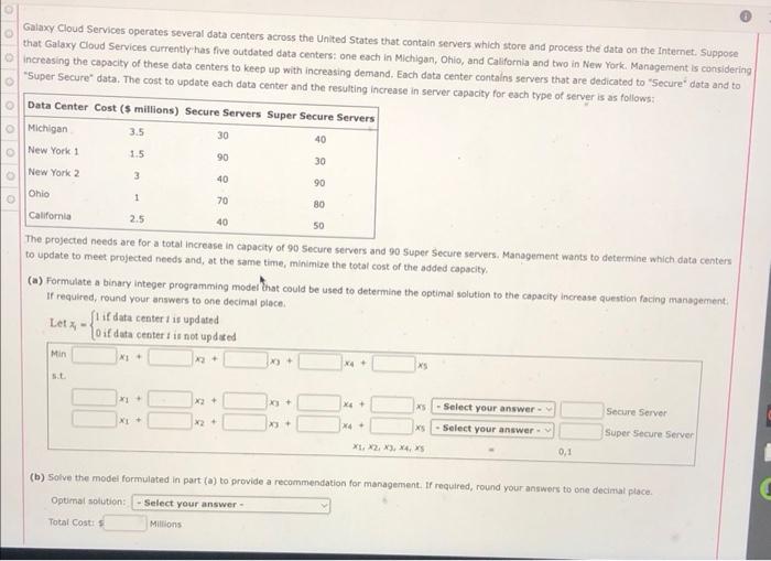  Galaxy Cloud Services operates several data centers across the United States