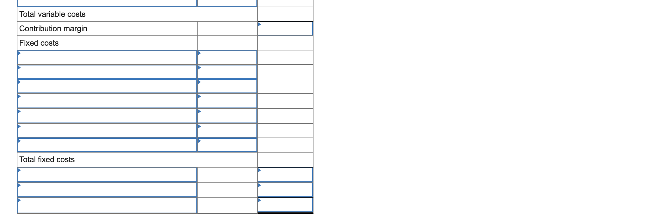 is $183.50. Fixed costs are $372,125. (Enter your "per unit" values in