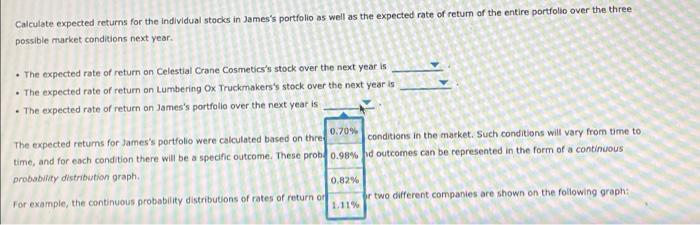 circumstances. To compute an asset's expected return under a range of possible