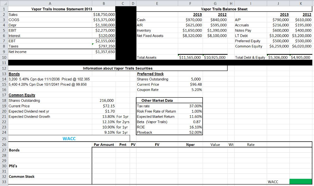  PLEASE SHOW WORK FOR EACH ANSWER - THANKS! Vapor Trails -
