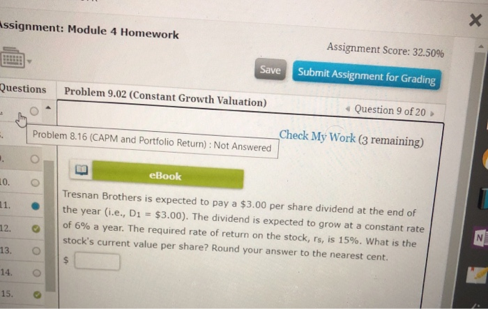  Assignment: Module 4 Homework Assignment Score: 32.50% Save Submit Assignment for