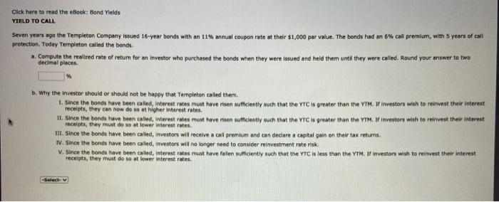 TO MATURITY AND FUTURE PRICE A bond has a $1,000 par value,