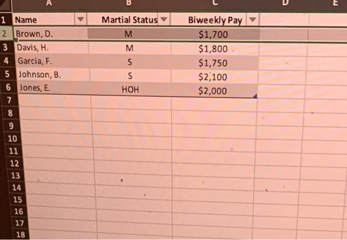  please help \begin{tabular}{|c|l|l|} \hline 1 & Name & \\ \hline 2