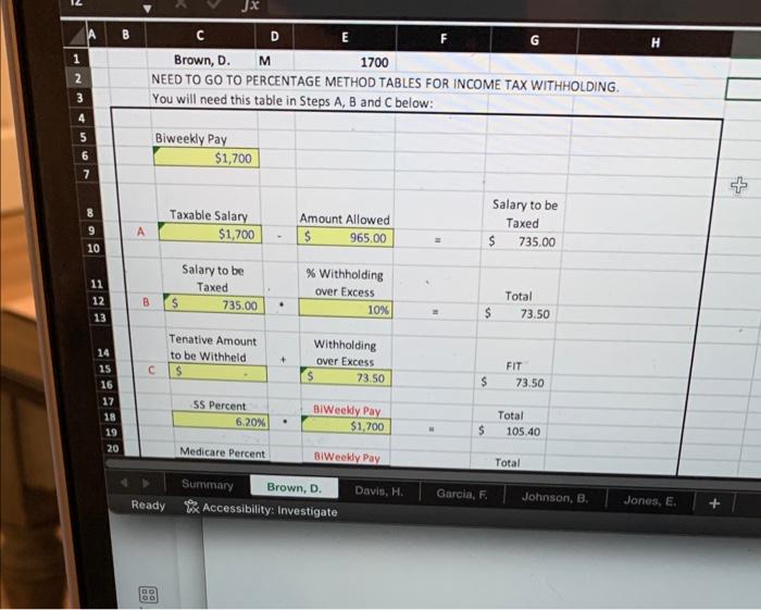 & Brown, D. \\ \hline 3 & Davis, H. \\ \hline 4