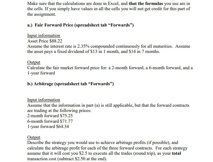 ANSWER PART B please Make sure that the calculations are done in