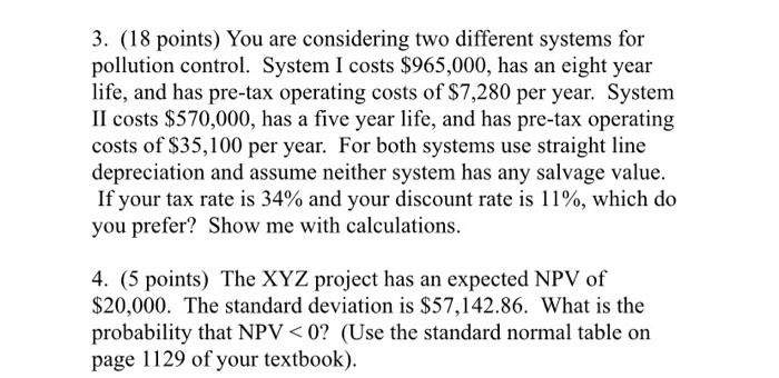 please show all work using formulas. do not use excel 3. (18