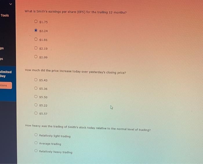 touted as a "hot" growth stock. You acquired the stock quote shown