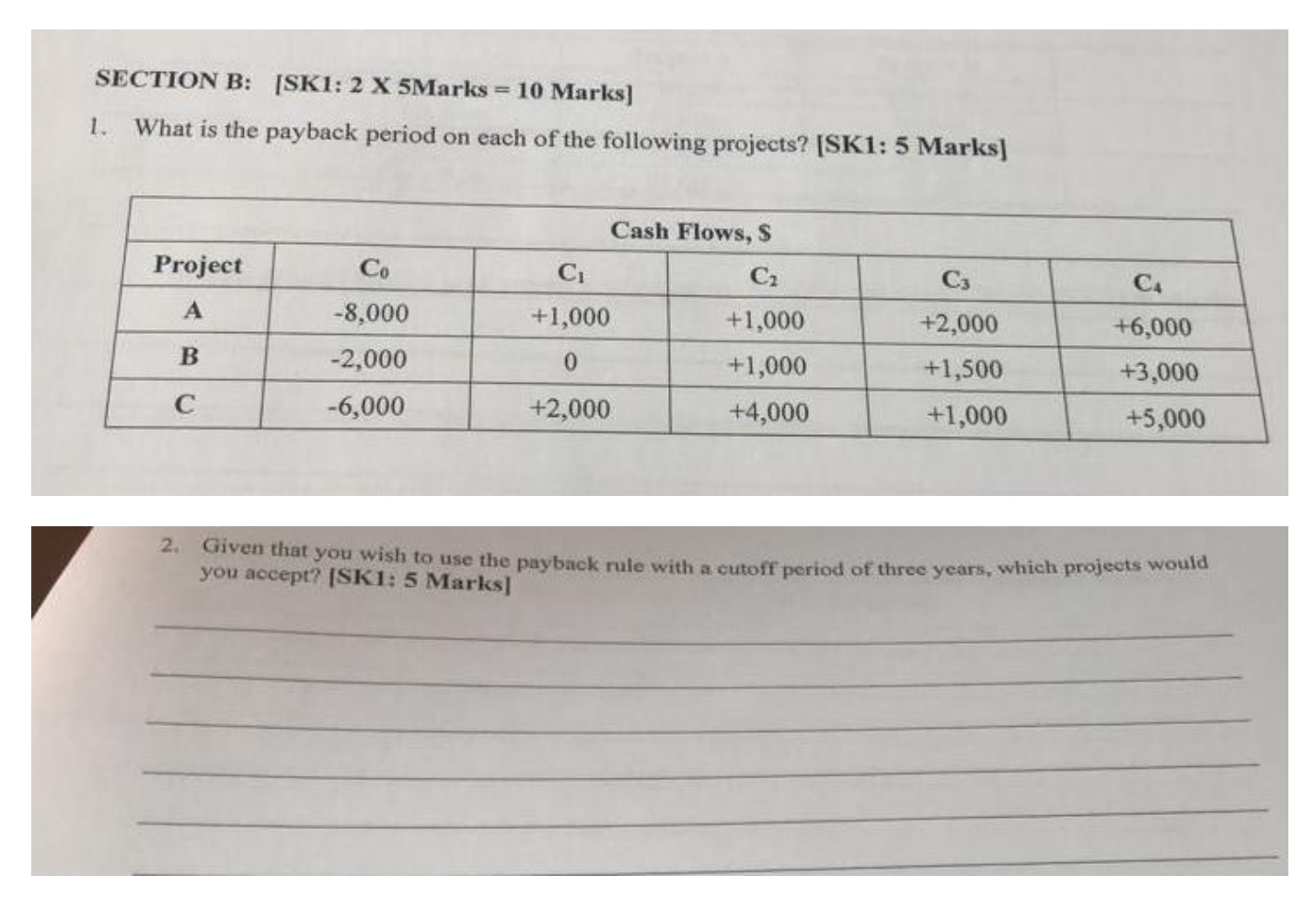  SECTION B: [SKI: 2 X 5Marks = 10 Marks] 1. What