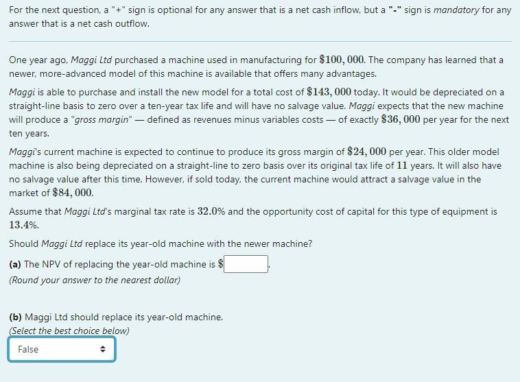 For the next question, a "+" sign is optional for any