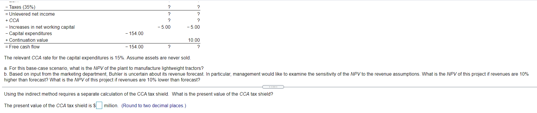 13 Question 13 second part Buhler Industries is a farm implement manufacturer.