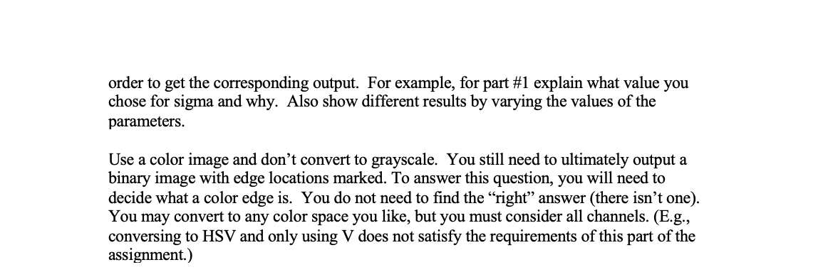 Canny edge detector: 1. Image Smoothing (5 points) Write/use a Matlab function