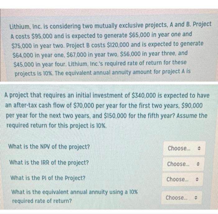 i need help for these two questions no excel i will rate