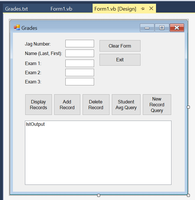 Using Visual Basic, I need help coding this program that -displays records