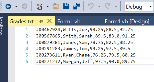 in the Grades array -adds a record to the grades array -deletes