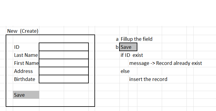 database: CRUD Name of folder: scholars Tables are ID, Last Name, First