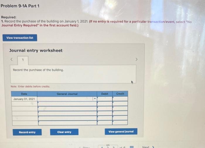 following information applies to the questions displayed below.] On January 1, 2021,