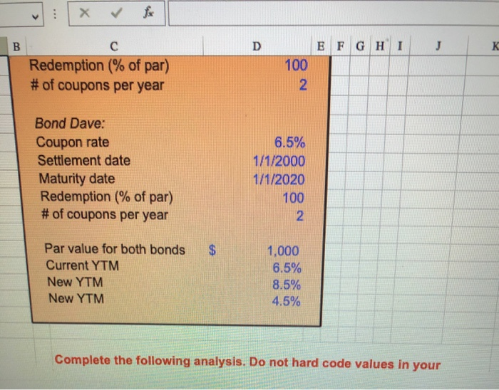 Dave have 6.5 percent coupons, make semiannual payments, and are priced at