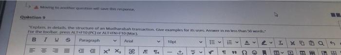  A Moving to another question will save this response, Question 9