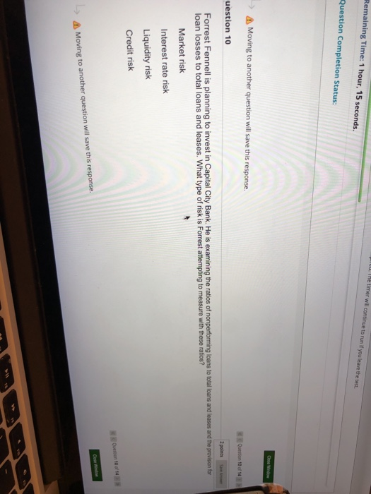  Remaining Time: 1 hour, 15 seconds. The timer will continue to