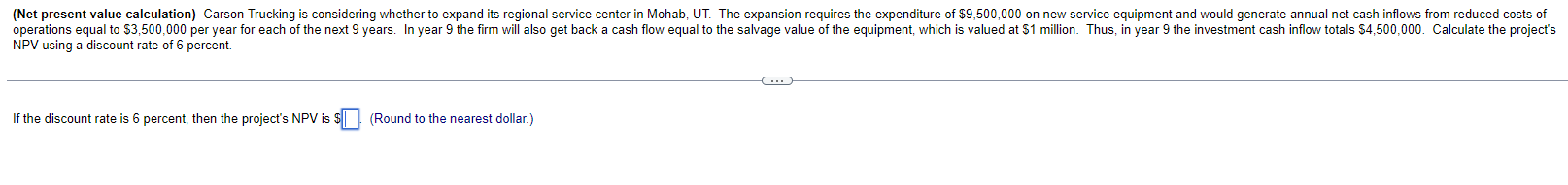  Show me the steps to solve NPV using a discount rate