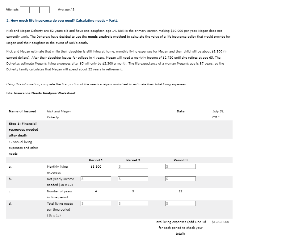  2. How much life insurance do you need? Calculating needs -