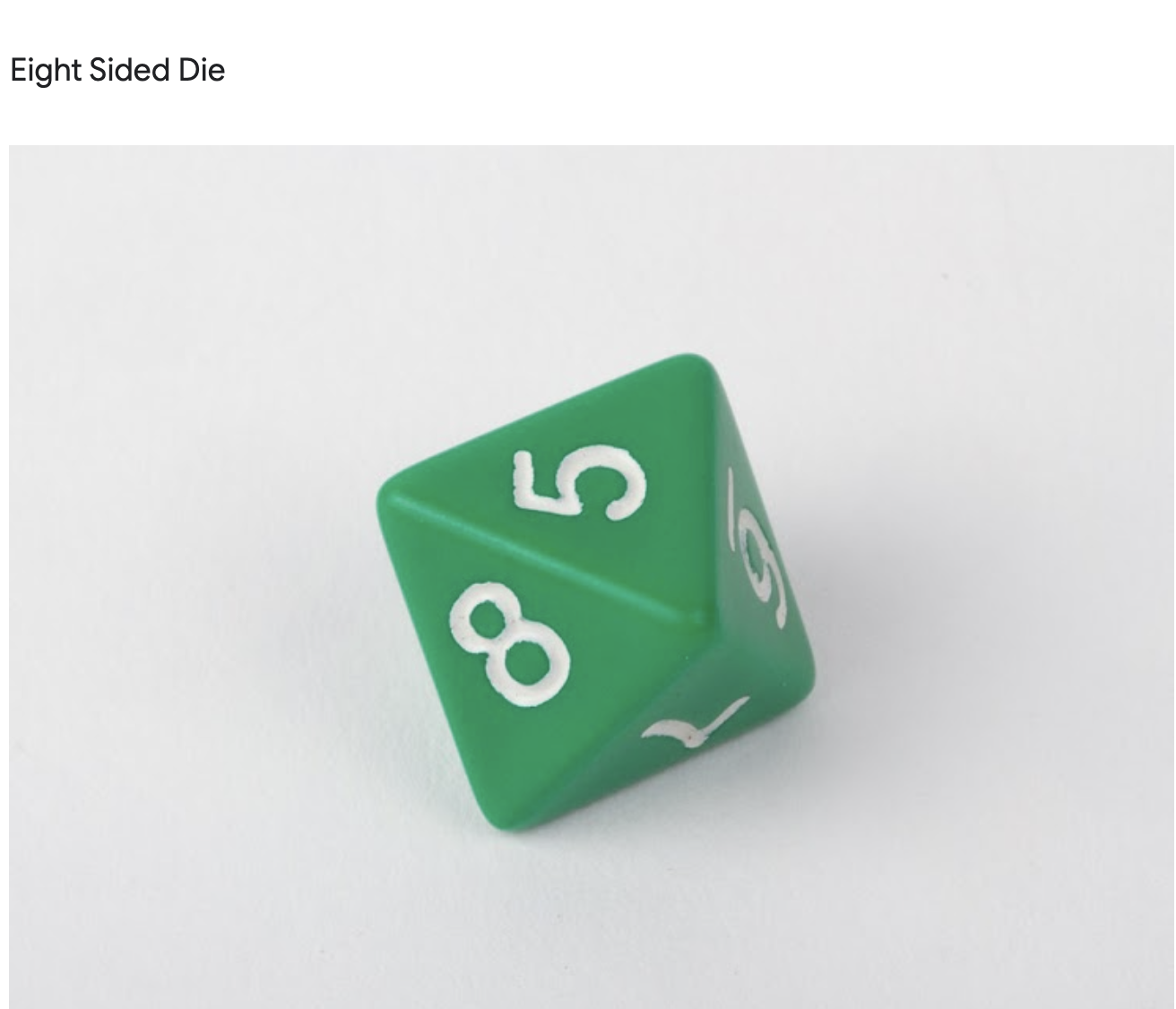 a 1,2,3, or 4 is rolled. On a roll of 5, 6,