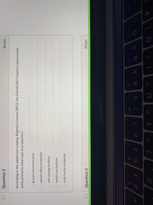  D Question 2 10 pts According to the additional reading, Regency