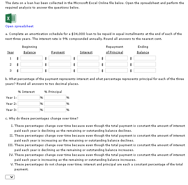  The data on a loan has been collected in the Microsoft
