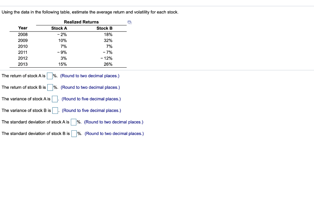  - 2% 18% Using the data in the following table, estimate