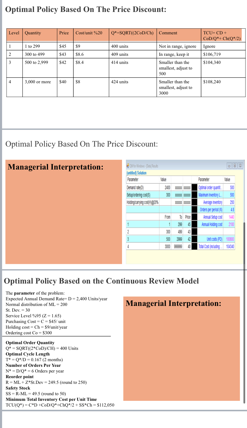  Please answer me managerial interpretation Please answer me in less than