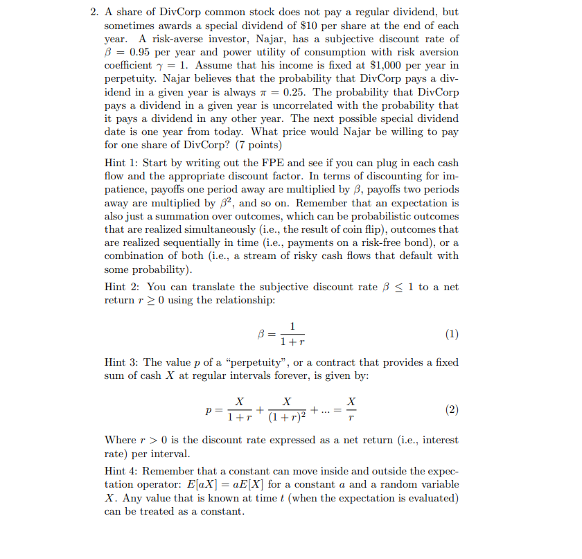 No using Excel A share of DivCorp common stock does not