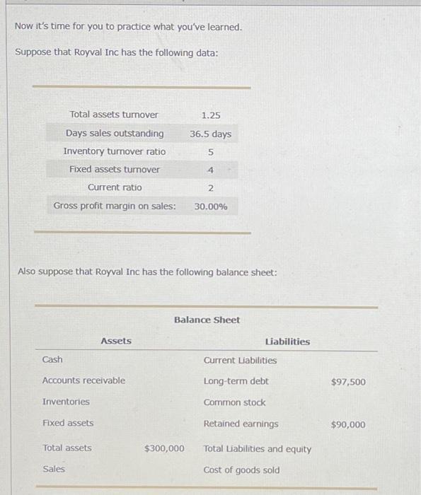 the following questions. Given the value of total assets turnover, along with