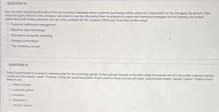 please help check these! Alex has been analyzing information from his company's