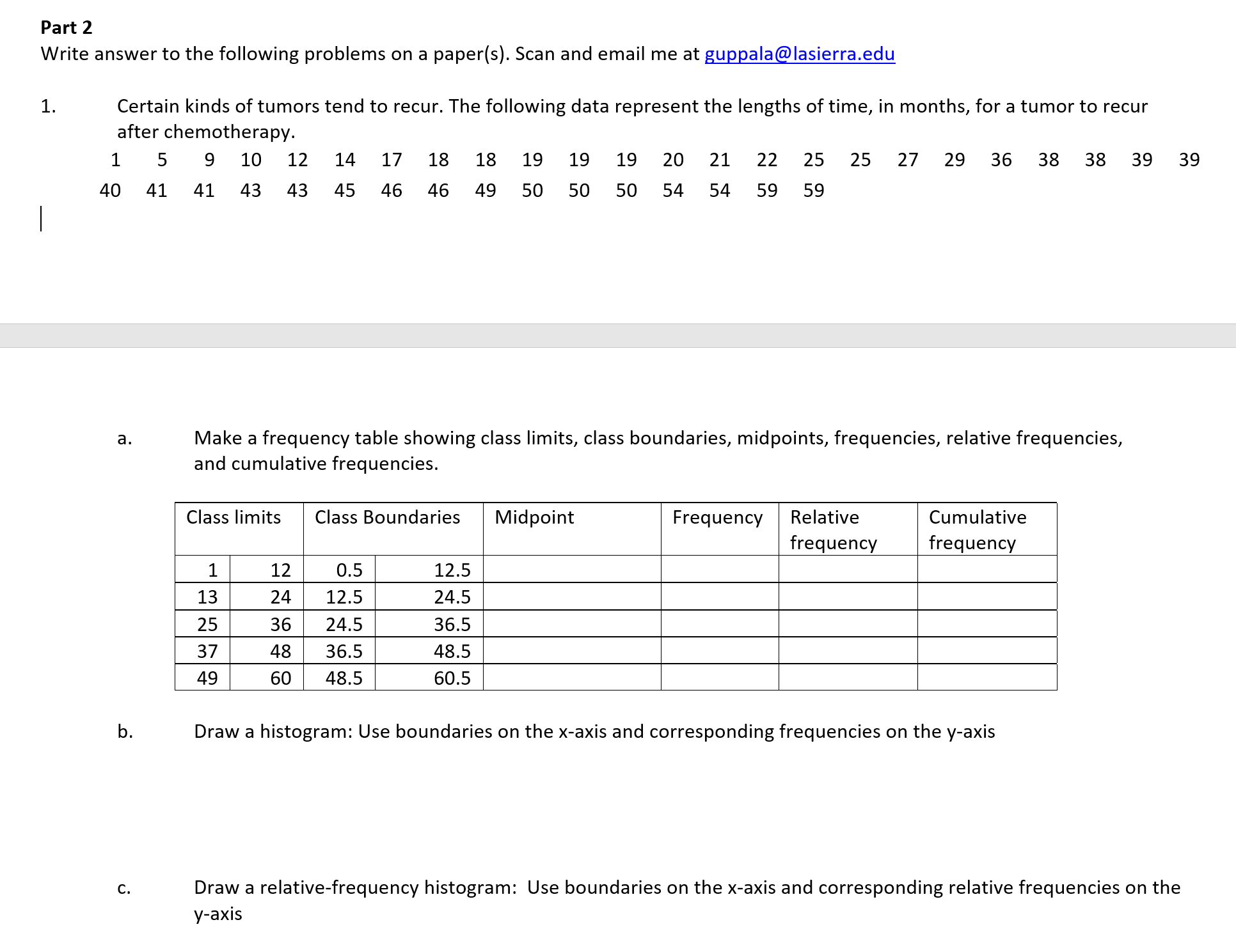 Please help Part 2 Write answer to the following problems on a