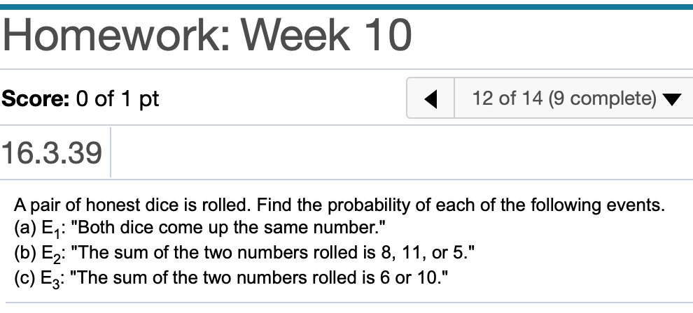 61.9%, 8.67 of 14 pts 16.3.33 Question Help V g Consider the