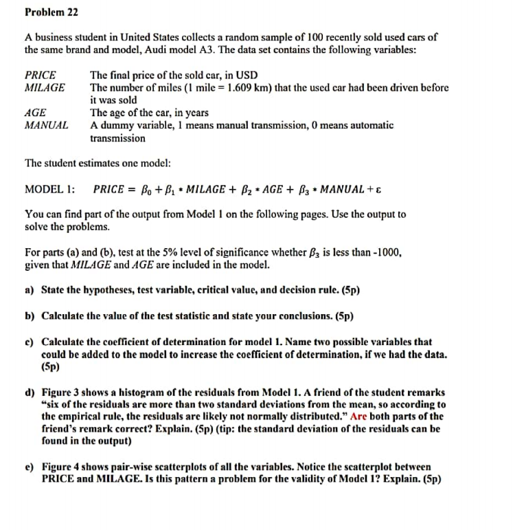 Note Remaining part in image screen shot Question Problem 22 A business
